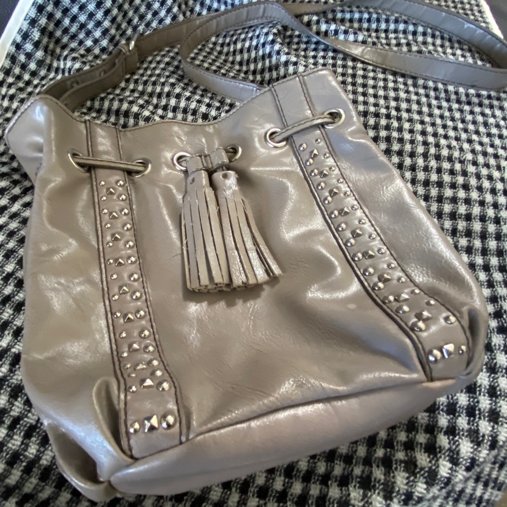 Nine West grey purse with tassels